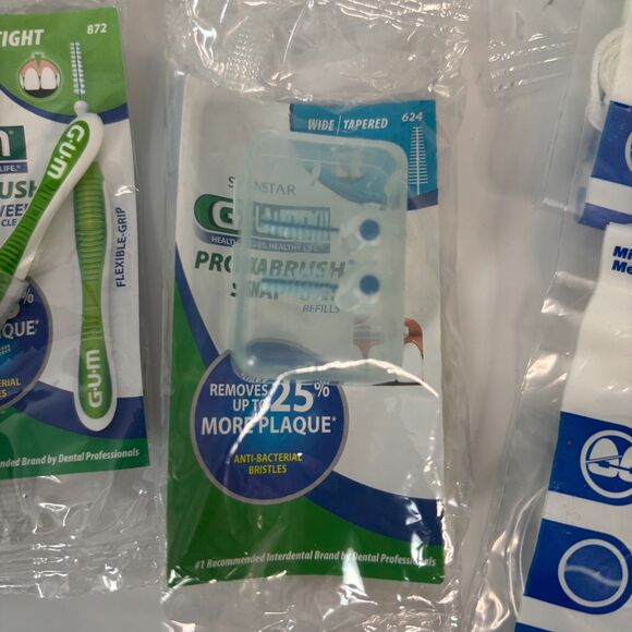 GUM 624 Proxabrush Snap-On 872 Go Between Clean Tight Oral-B Superfloss Braces - Picture 4 of 4